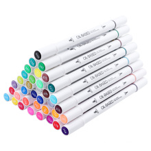 Multiple colour dual tip oil paint marker pen set fiber tip alcohol colorful art marker pen in 36 colors